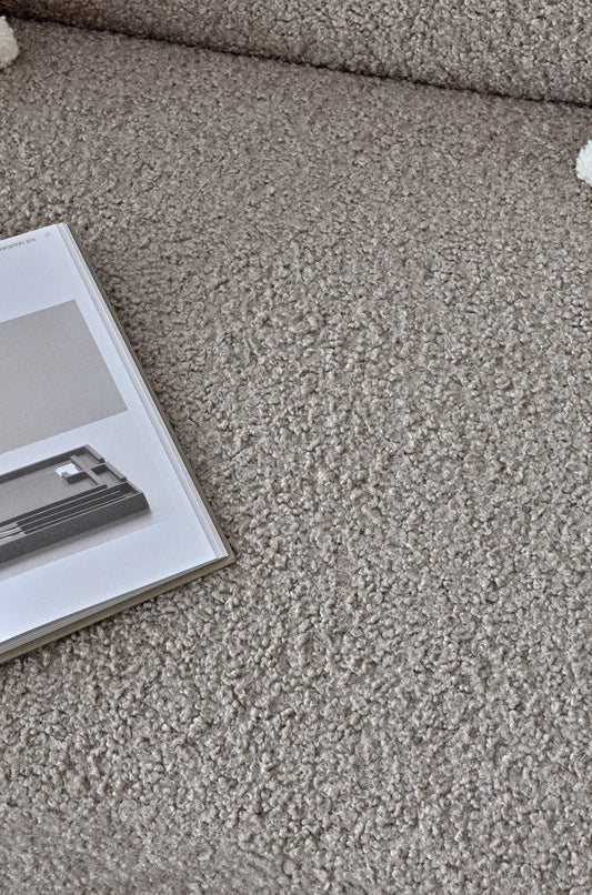 Aluxo Nolita Boucle Teddy Sofa and Accent Chair Accent Chair Latte