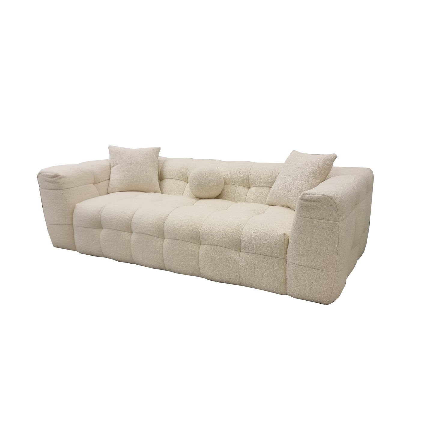 The Bubble Boucle 3 Seater Sofa Grey