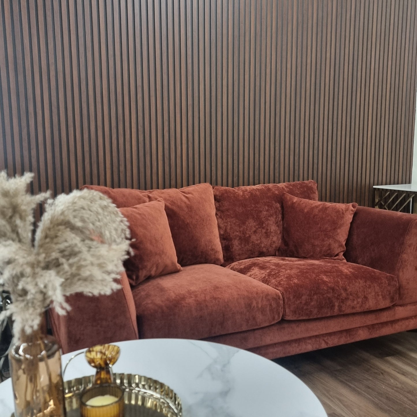 WPC Wood Effect Slatted Wall Panels Ash Grey