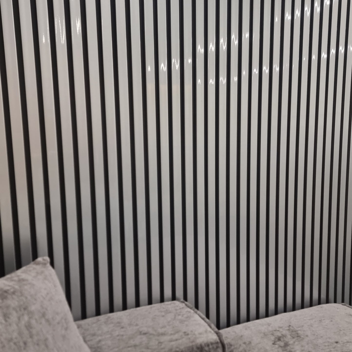 WPC Wood Effect Slatted Wall Panels Ash Grey