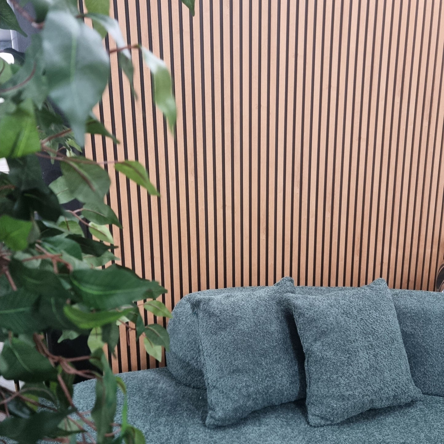 WPC Wood Effect Slatted Wall Panels Ash Grey