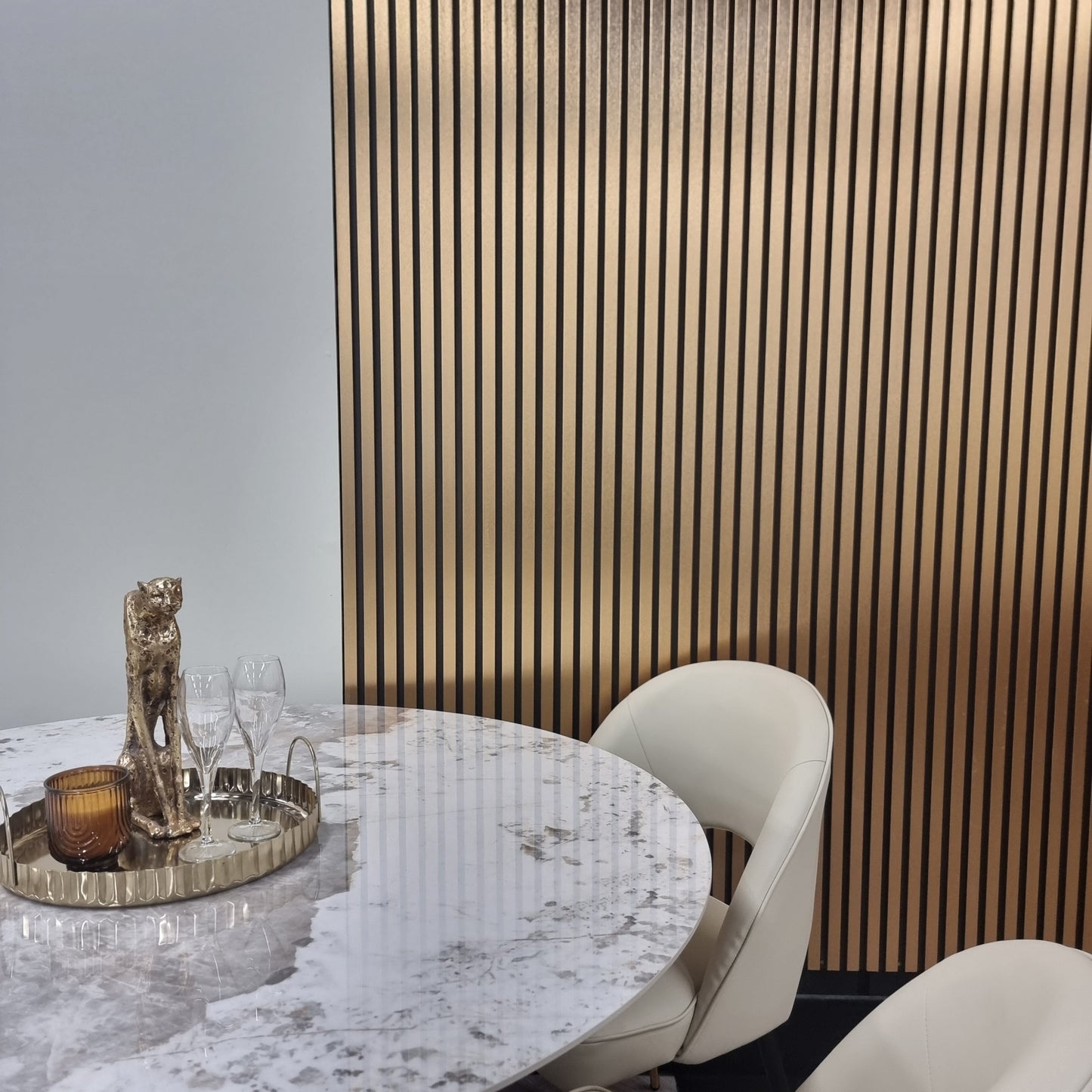 WPC Wood Effect Slatted Wall Panels Ash Grey