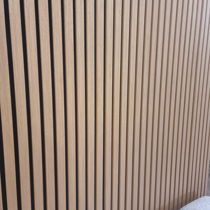 Acoustic Wood Slatted Wall Panels White Oak