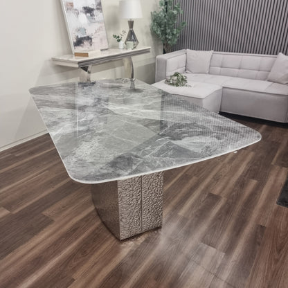 Roma Dining Table 1.8 m White Marble