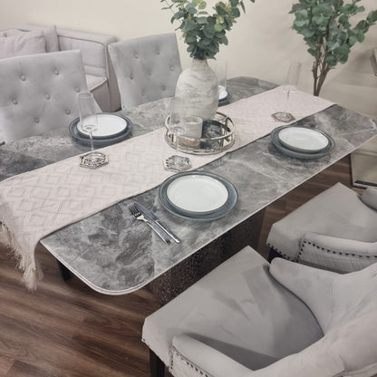 Roma Dining Table 1.8 m White Marble
