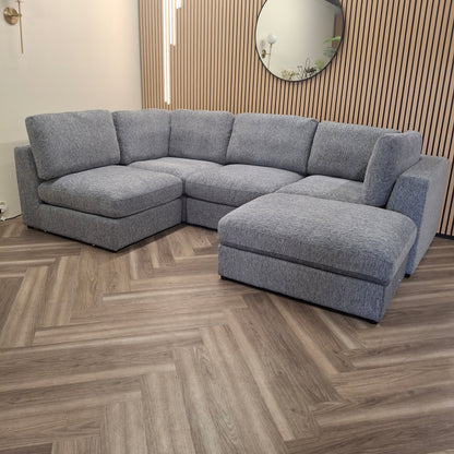 Madison U Shape Sofa Blue