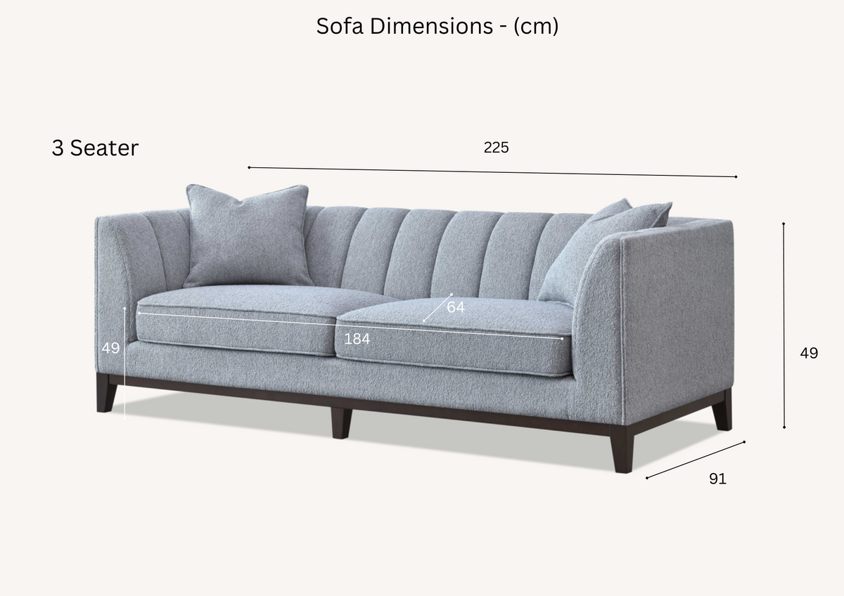 Cooper Dolphin Bouclé Sofa Collection – 3 Seater & Corner Sofas