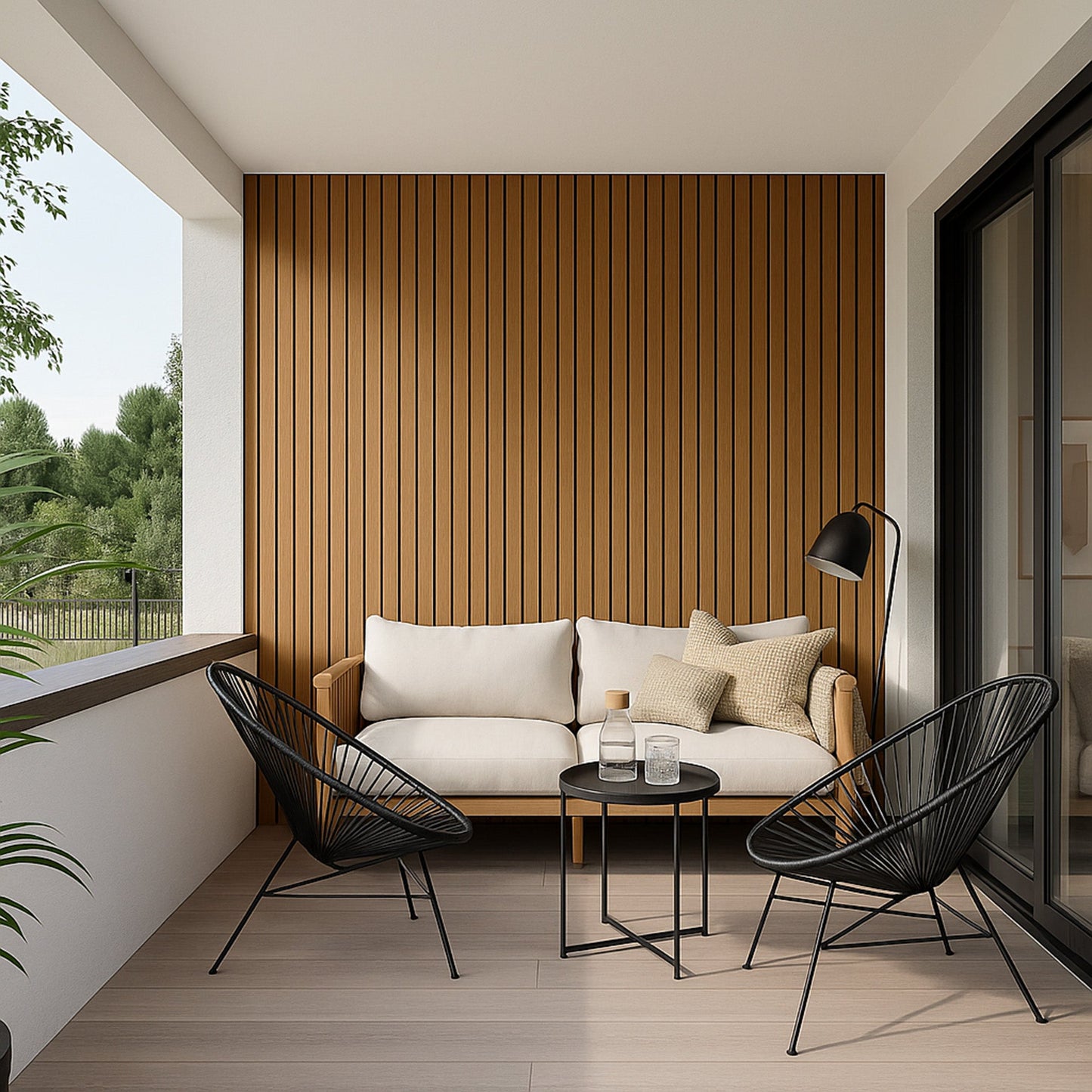 Exterior Composite Wall Panels 290cm (2 panels per box) Light Oak