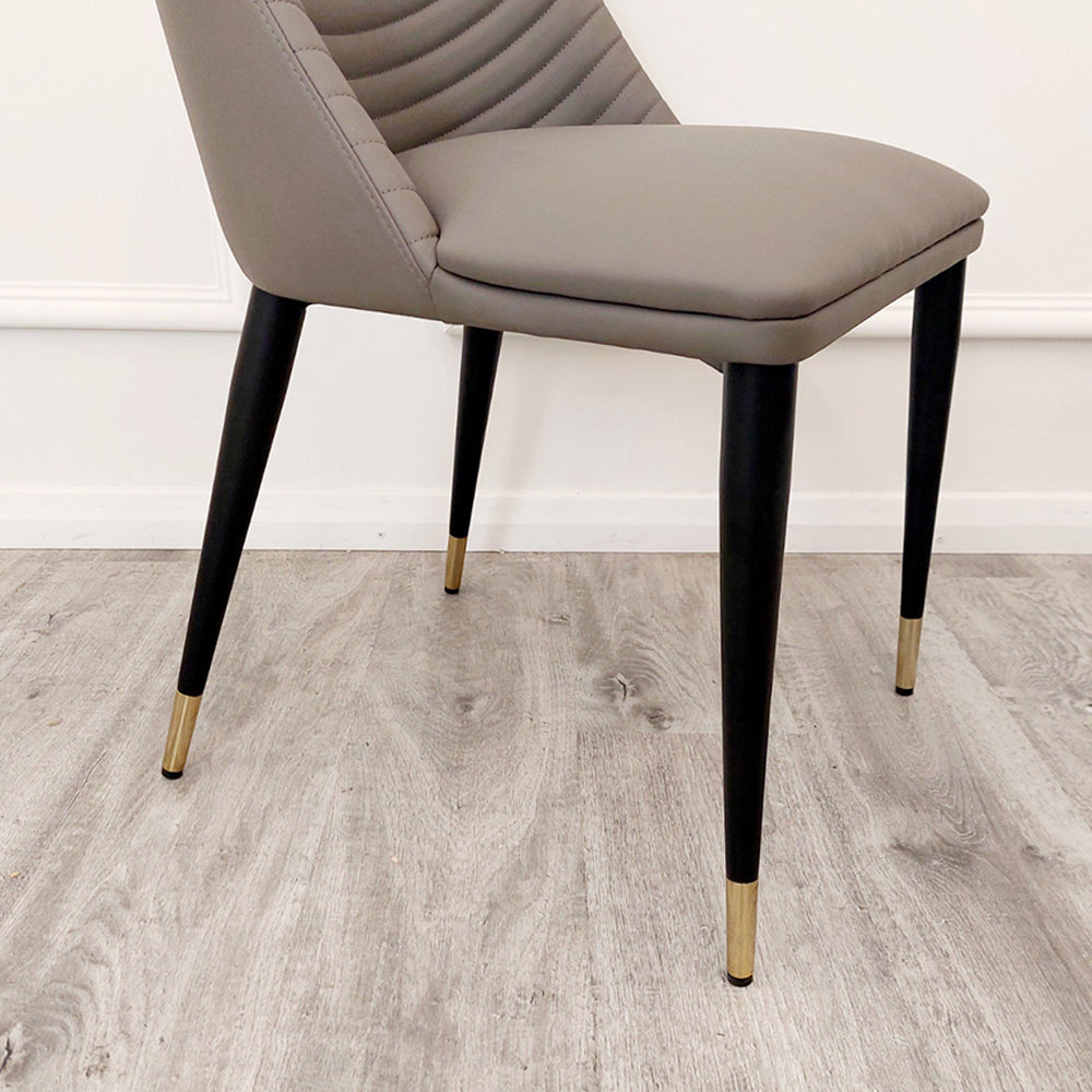 Alba Leather Dining Chair Khaki