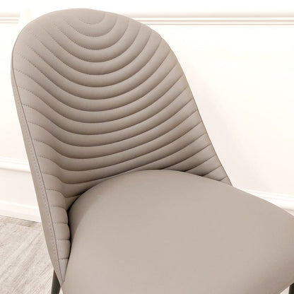 Alba Leather Dining Chair Khaki