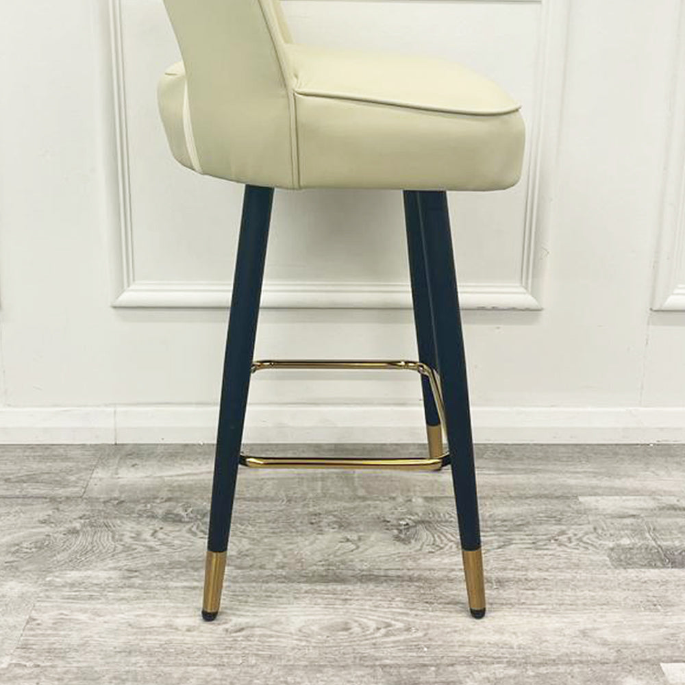 Astra Bar Stools Cream Leather