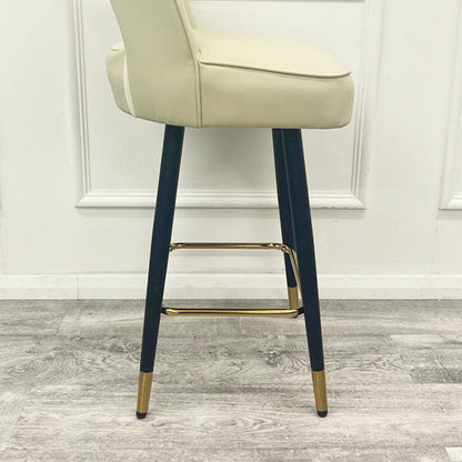 Astra Bar Stools Cream Leather