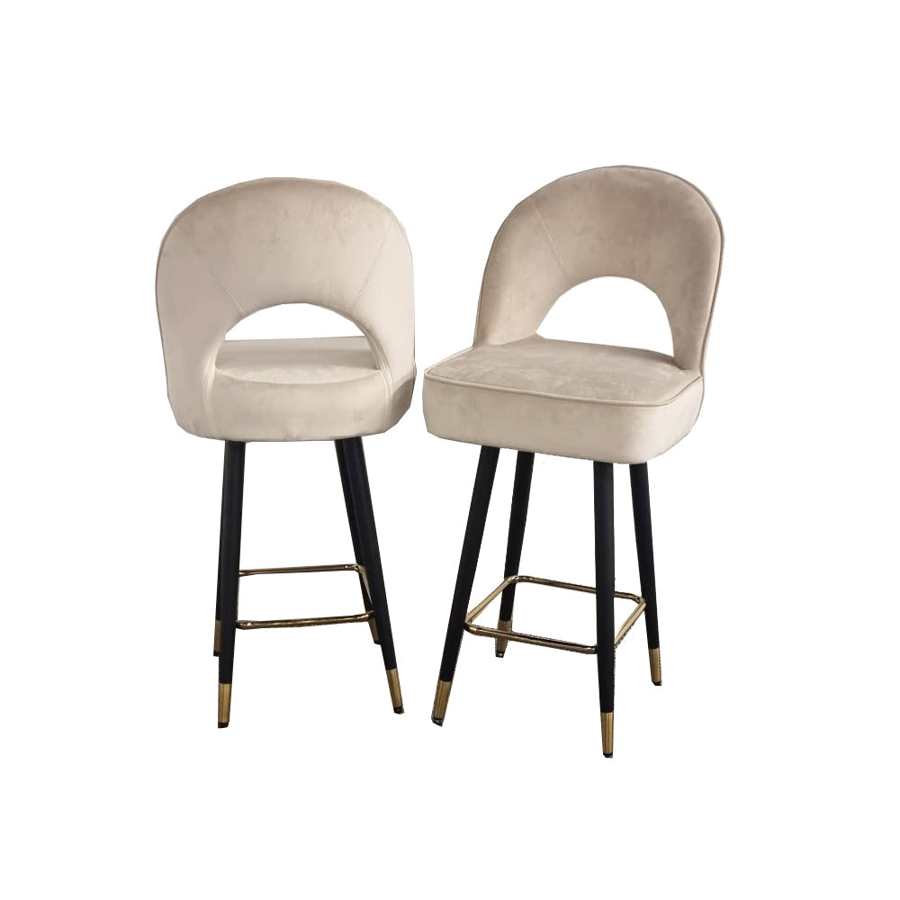 Astra Bar Stools Cream Leather