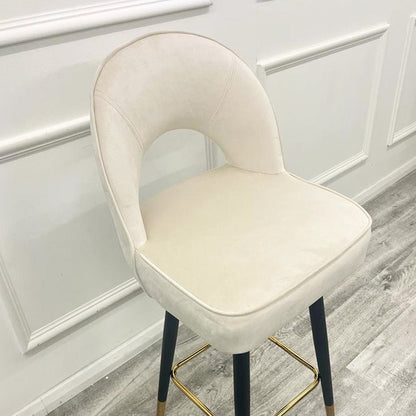 Astra Bar Stools Cream Leather