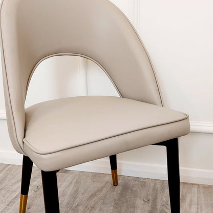 Astra Dining Chair Cream Leather