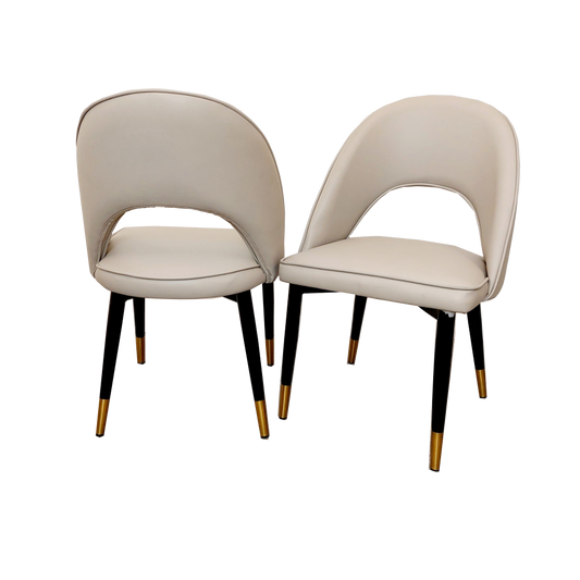 Astra Dining Chair Cream Leather