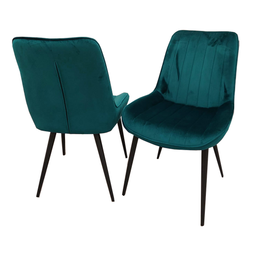 Set of 4 Dido Dining Chairs in Teal