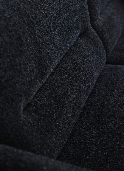Albany Black Lux Bouclé Sofa Collection – 2 Seater, 3 Seater & Footstool