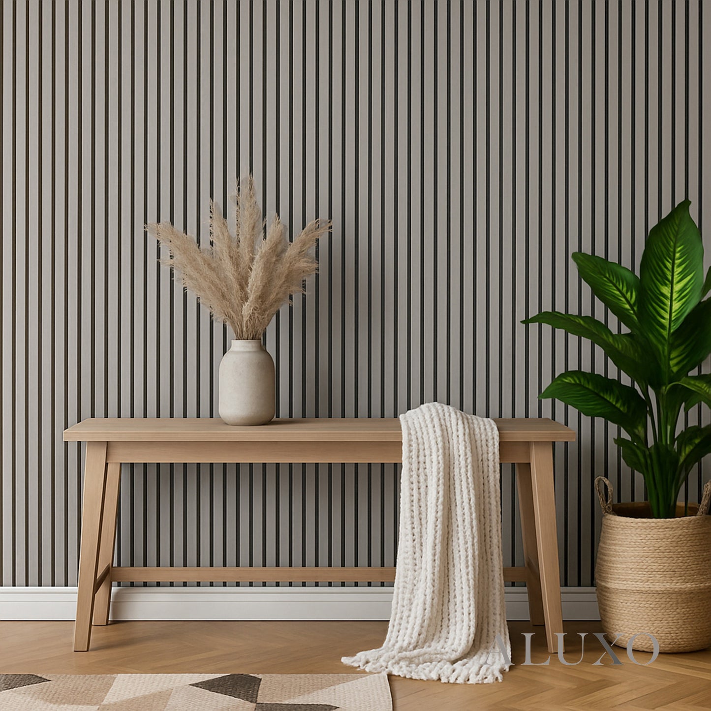 Crafted Luxe Premium Acoustic Slat Wall Panels (2 Pack)
