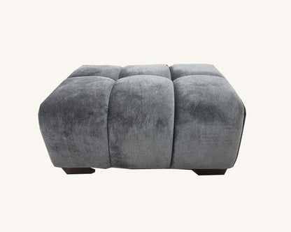 Aluxo Harlem Sofa Range in Steel Velvet Chair