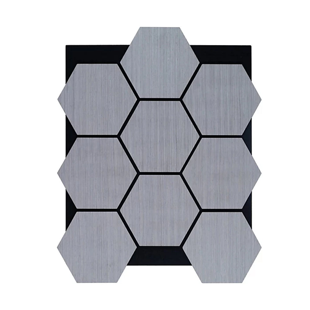 Hexagon Wood Acoustic Wall Panels Walnut