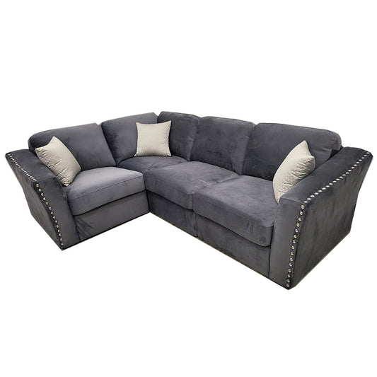 Lincoln 4 Piece Corner Sofa Silver