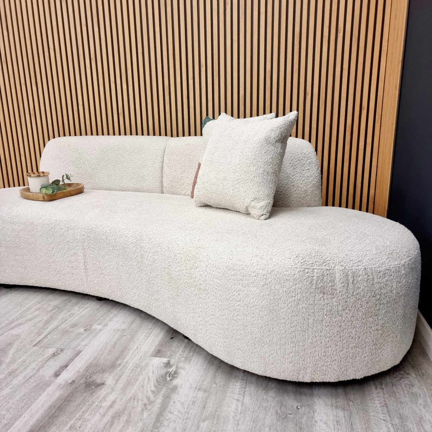 WPC Wood Effect Slatted Wall Panels Ash Grey