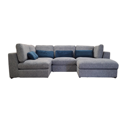 Madison U Shape Sofa Blue