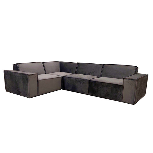 Midland Corner Sofa Steel