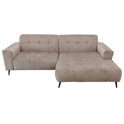 Oslo Open Plan Sofa 3 Piece Silver Grey