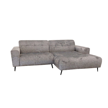 Oslo Open Plan Sofa 3 Piece Silver Grey