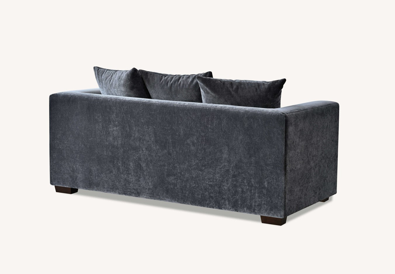 Aluxo Gramercy Group in Steel Velvet 3 Seater