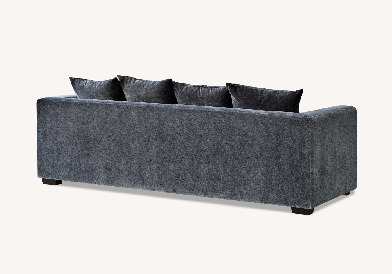 Aluxo Gramercy Group in Steel Velvet 3 Seater