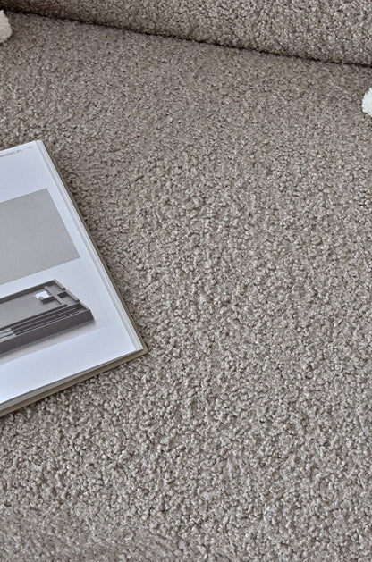 Aluxo Nolita Boucle Teddy Sofa and Accent Chair Accent Chair Latte