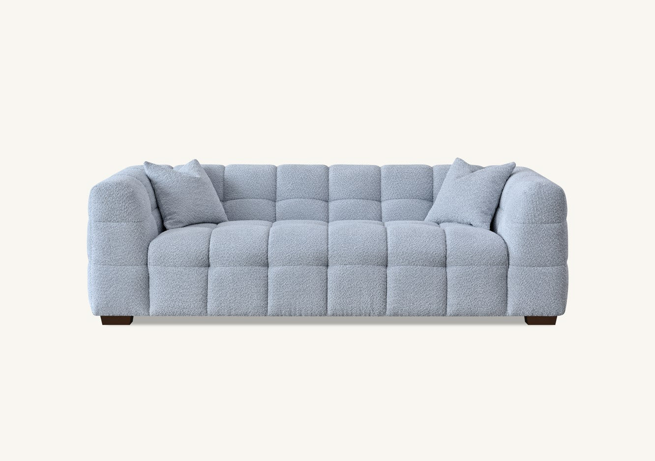 Aluxo Tribeca Sofa Range in Pearl Boucle Fabric Chair