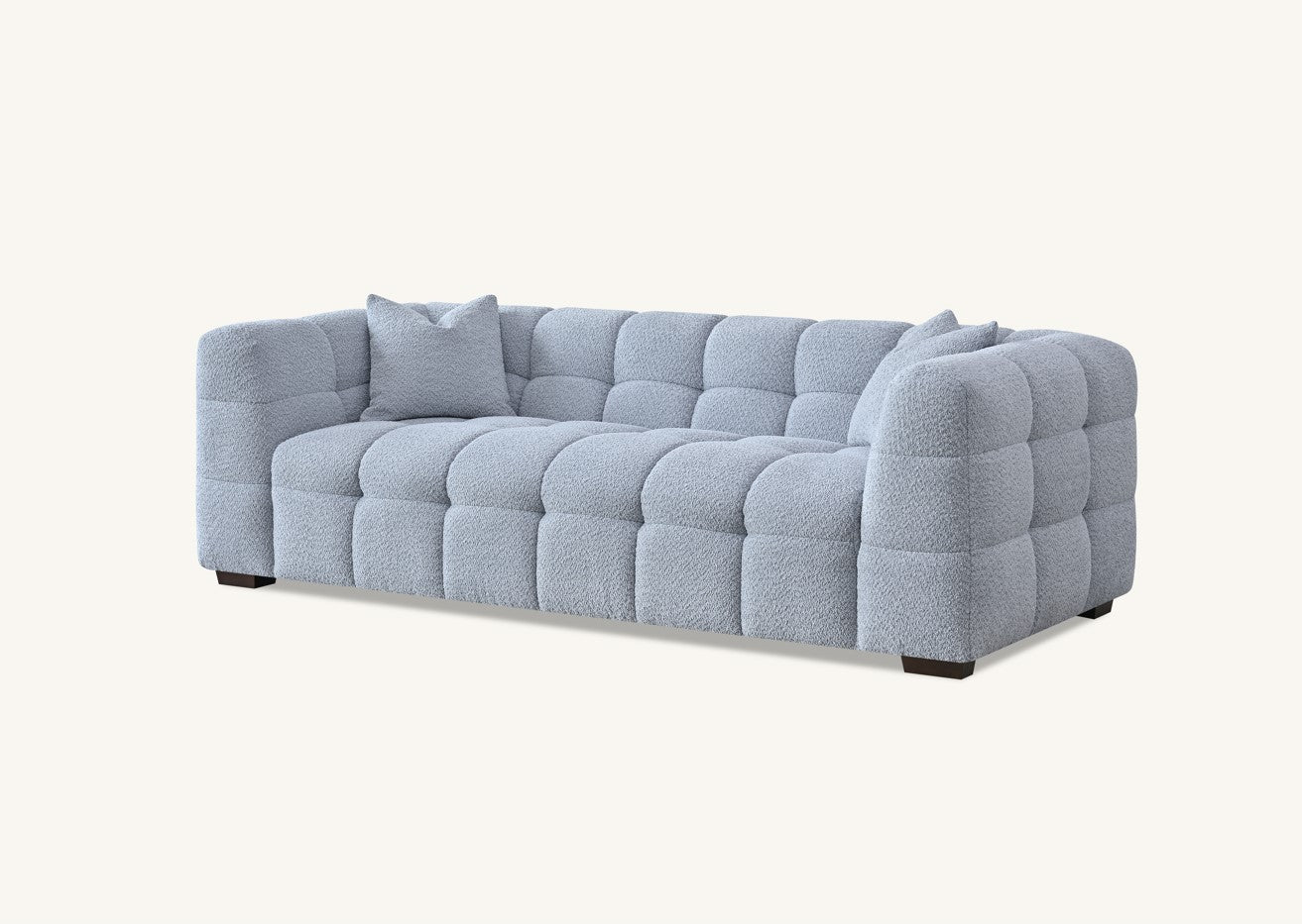 Aluxo Tribeca Sofa Range in Pearl Boucle Fabric Chair
