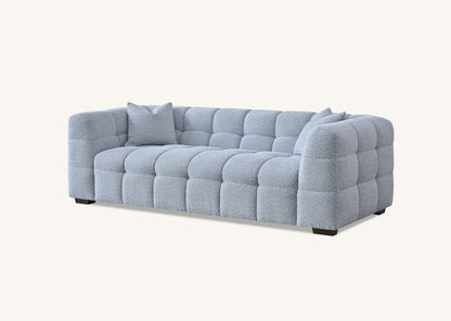 Aluxo Tribeca Sofa Range in Pearl Boucle Fabric Chair