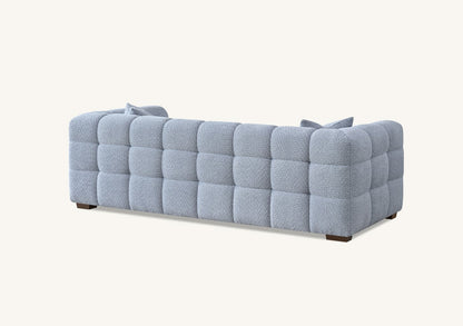 Aluxo Tribeca Sofa Range in Pearl Boucle Fabric Chair