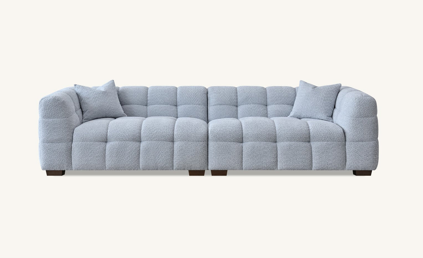 Aluxo Tribeca Sofa Range in Pearl Boucle Fabric Chair