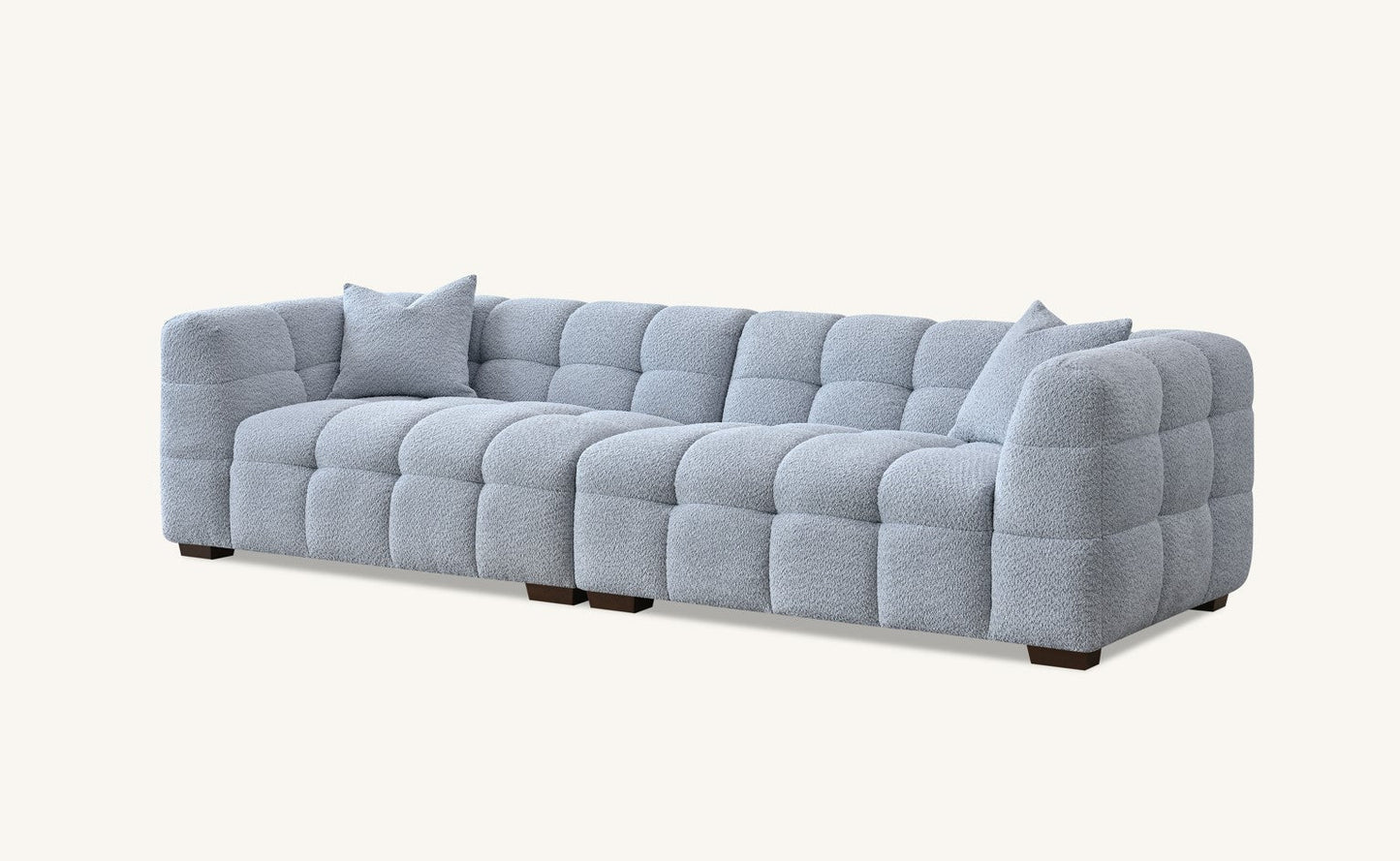 Aluxo Tribeca Sofa Range in Pearl Boucle Fabric Chair