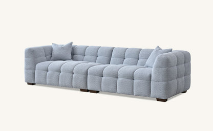Aluxo Tribeca Sofa Range in Pearl Boucle Fabric Chair