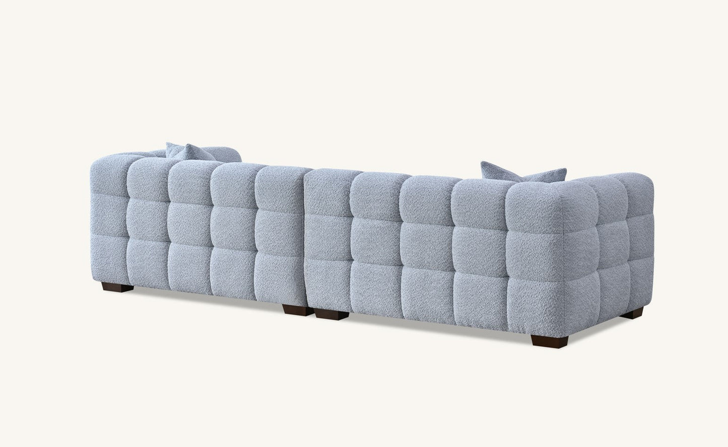 Aluxo Tribeca Sofa Range in Pearl Boucle Fabric Chair