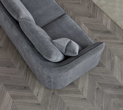 Aluxo Rubin Corner Chaise in Charcoal Boucle Default Title