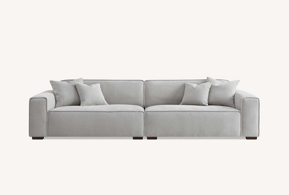 Aluxo Dakota Sofa Range in Pebble Boucle Corner Chaise