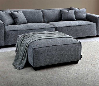 Aluxo Dakota Sofa Range in Charcoal Boucle Corner Chaise