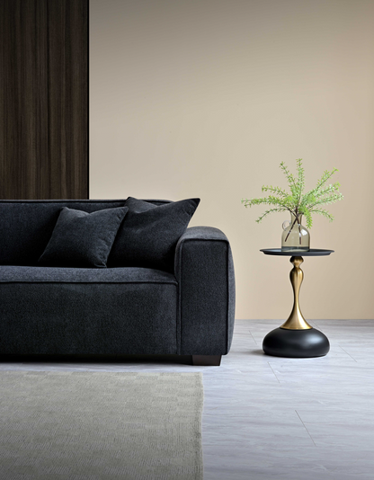 Aluxo Dakota Sofa Range Chaise in Midnight Boucle Corner Chaise