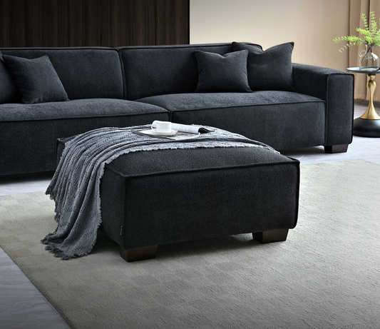 Aluxo Dakota Sofa Range Chaise in Midnight Boucle Corner Chaise