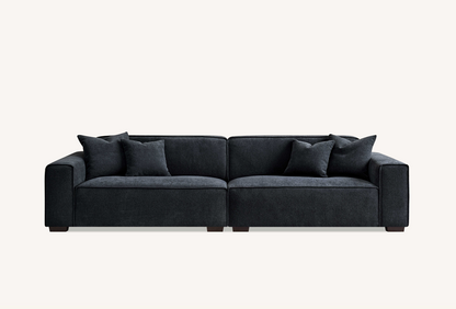 Aluxo Dakota Sofa Range Chaise in Midnight Boucle Corner Chaise