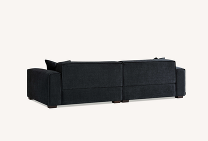 Aluxo Dakota Sofa Range Chaise in Midnight Boucle Corner Chaise