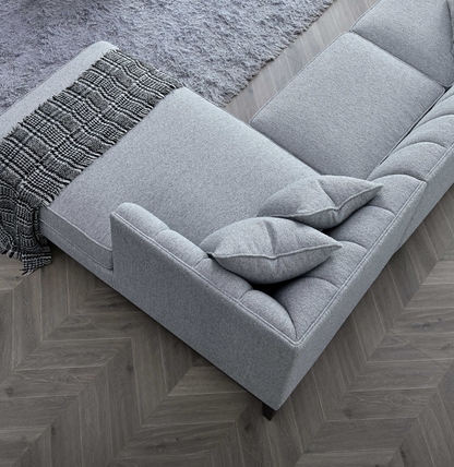 Aluxo Cooper Right Hand Corner Group in Dolphin Boucle